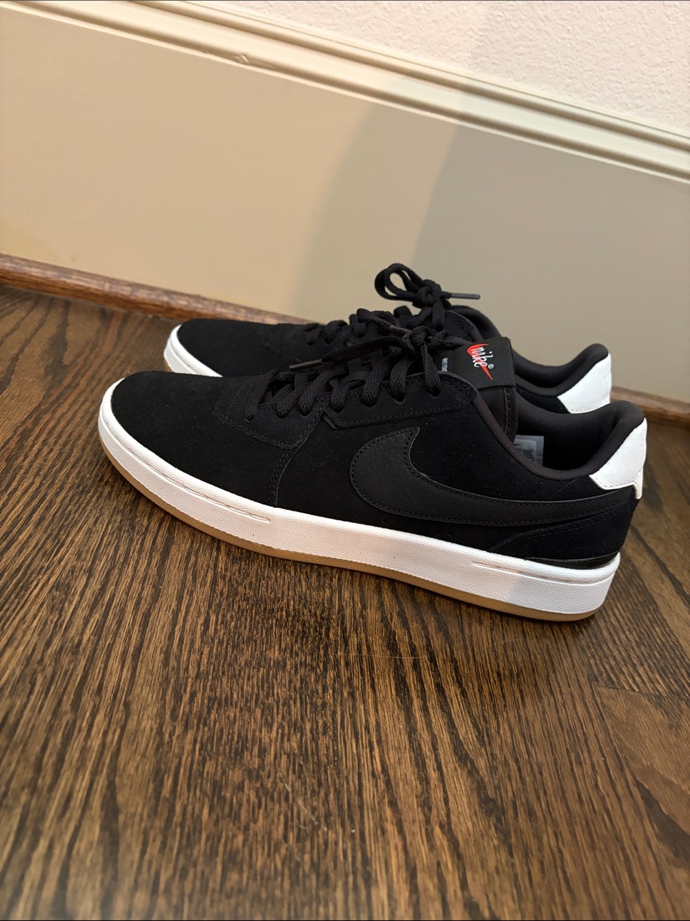 Nike Court Blanc SE Black Suede Low-Top Sneakers